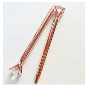 Refillable RoseGold Diamond Pen
